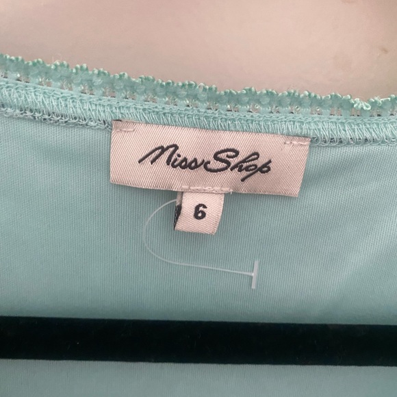 Blue floral wrap summer dress Size 6 - Picture 3 of 3